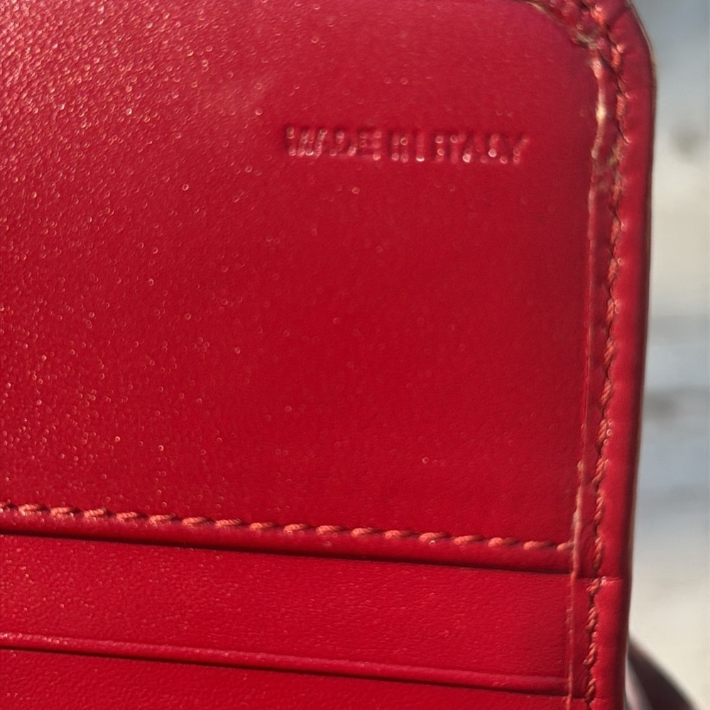 Burberry check red leather continental wallet - Picture 13 of 14